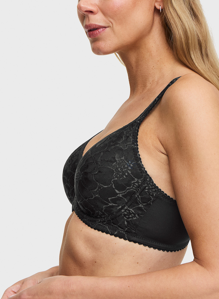 Lace Shape Wire Bra Padded Cups